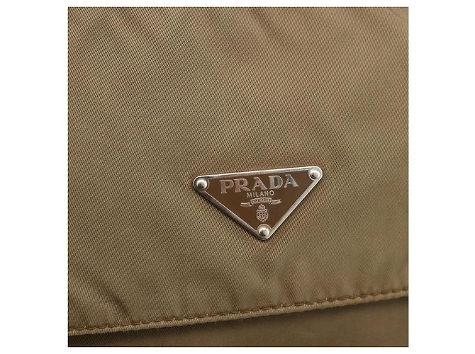Borsa a Spalla PRADA Nylon Beige Argento Autentica 175788 - vista 16