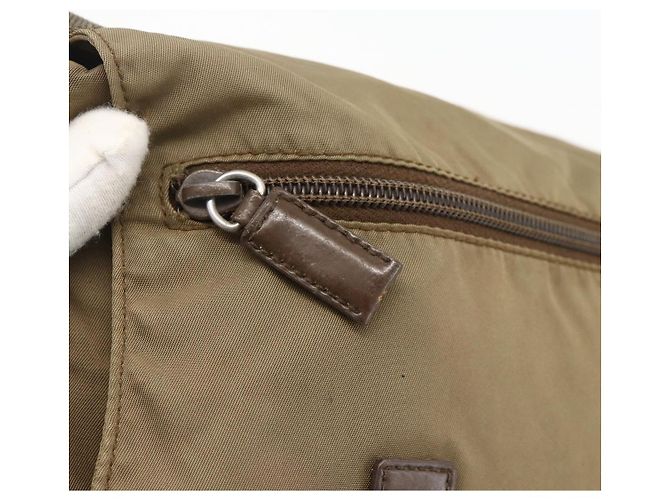 Borsa a Spalla PRADA Nylon Beige Argento Autentica 175788 - vista 17
