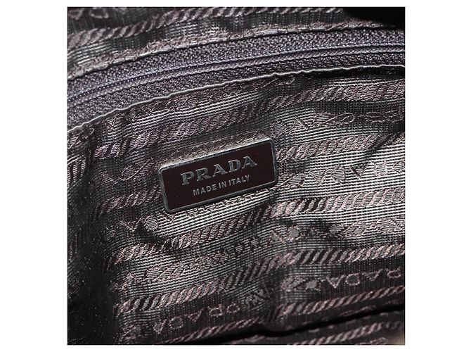 Borsa a Spalla PRADA Nylon Beige Argento Autentica 175788 - vista 20