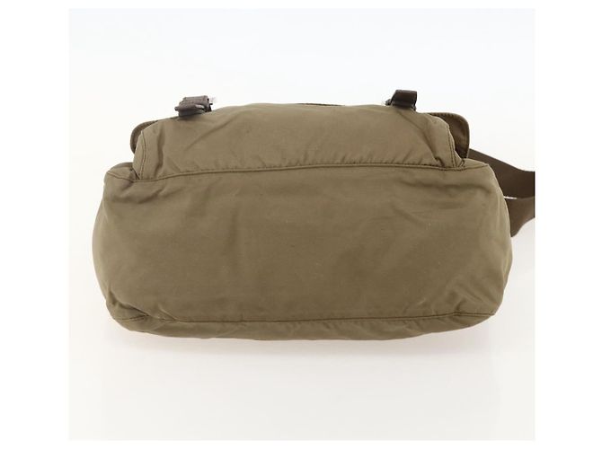 Borsa a Spalla PRADA Nylon Beige Argento Autentica 175788 - vista 9