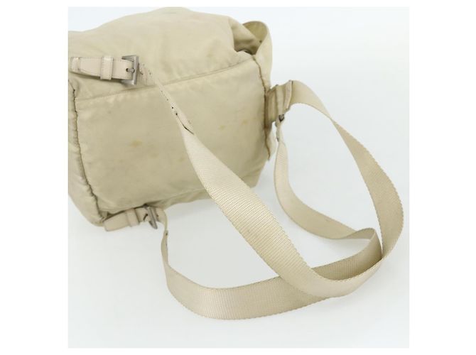 PRADA Backpack Nylon Ivory Silver Auth 175828 Silvery Cream - view 7