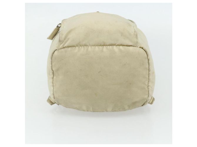 PRADA Backpack Nylon Ivory Silver Auth 175828 Silvery Cream - view 9