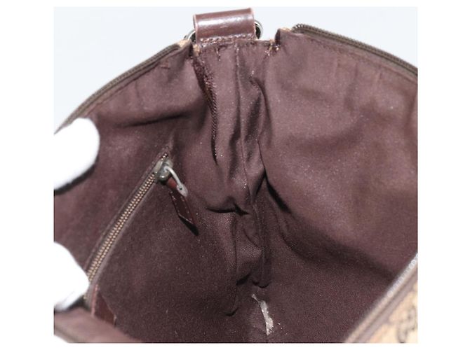 Borsa a Spalla GG Canvas Gucci Beige Argento 145857 Auth 175691 - vista 18