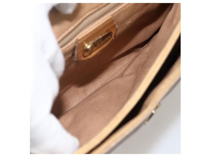 Gucci Bolso de Hombro Micro GG Supreme PVC Beige Dorado 007 49 5548 Auth 175279 - vista 18
