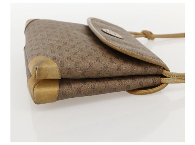 Gucci Bolso de Hombro Micro GG Supreme PVC Beige Dorado 007 49 5548 Auth 175279 - vista 5