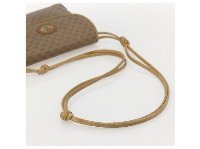 Gucci Bolso de Hombro Micro GG Supreme PVC Beige Dorado 007 49 5548 Auth 175279 - vista 7