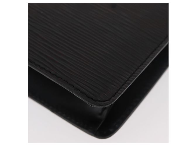 LOUIS VUITTON Epi Pochette Uomo Borsa Clutch Nera M52522 LV Auth ka3861 Nero - vista 11