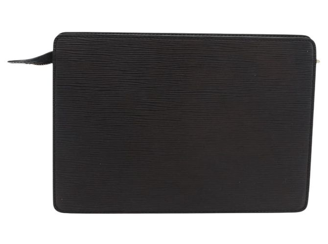 LOUIS VUITTON Epi Pochette Uomo Borsa Clutch Nera M52522 LV Auth ka3861 Nero - vista 3