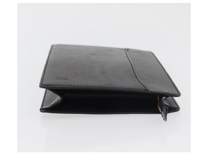 LOUIS VUITTON Epi Pochette Uomo Borsa Clutch Nera M52522 LV Auth ka3861 Nero - vista 4