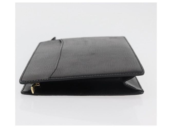 LOUIS VUITTON Epi Pochette Uomo Borsa Clutch Nera M52522 LV Auth ka3861 Nero - vista 5
