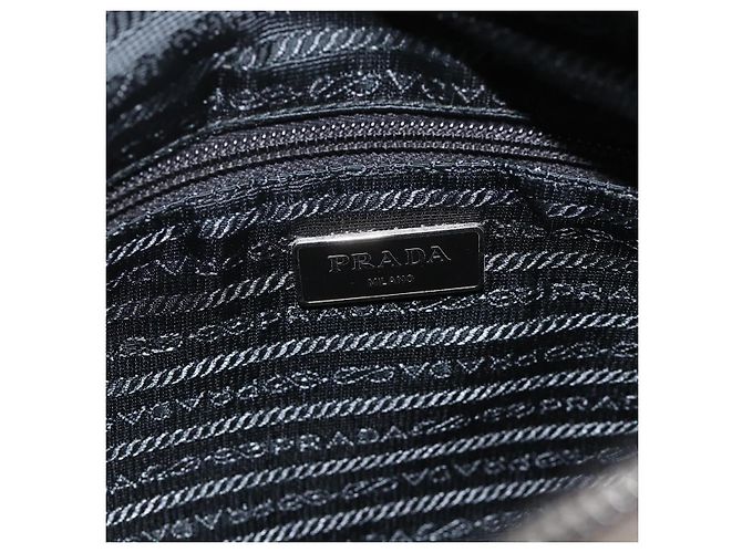 PRADA Schultertasche Nylon Grün Silber Authentisch 175332 - Ansicht 19