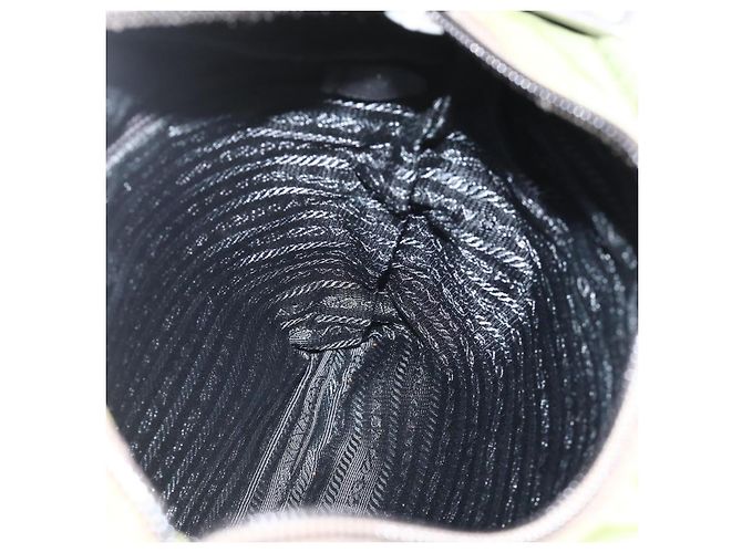 PRADA Schultertasche Nylon Grün Silber Authentisch 175332 - Ansicht 21