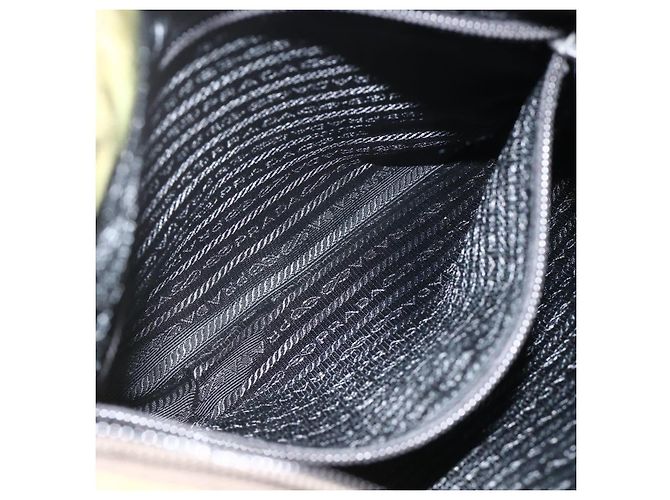 PRADA Schultertasche Nylon Grün Silber Authentisch 175332 - Ansicht 24