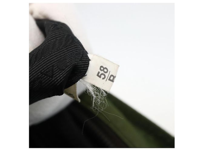 PRADA Schultertasche Nylon Grün Silber Authentisch 175332 - Ansicht 26