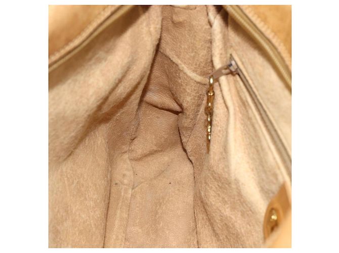 Gucci Borsa a Spalla Micro GG Supreme PVC Beige Oro 001 115 5443 Auth 175795 D'oro - vista 18