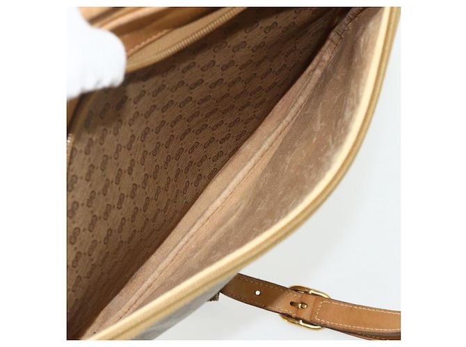 Gucci Borsa a Spalla Micro GG Supreme PVC Beige Oro 001 115 5443 Auth 175795 D'oro - vista 21