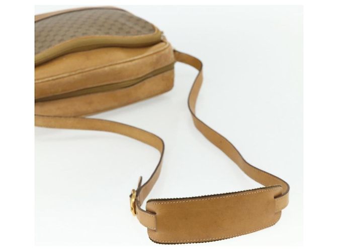 Gucci Borsa a Spalla Micro GG Supreme PVC Beige Oro 001 115 5443 Auth 175795 D'oro - vista 7
