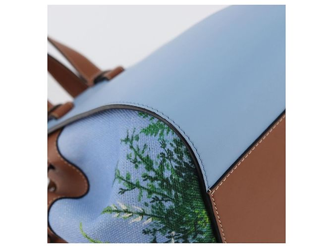 Hammock LOEWE - Bolsa Rede My Neighbor Totoro Studio Ghibli em Lona Azul Auth 158610SM Azul claro - vista 17