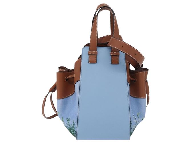 Hammock LOEWE - Bolsa Rede My Neighbor Totoro Studio Ghibli em Lona Azul Auth 158610SM Azul claro - vista 2