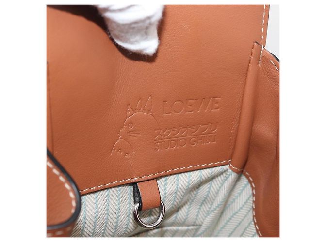 Hammock LOEWE - Bolsa Rede My Neighbor Totoro Studio Ghibli em Lona Azul Auth 158610SM Azul claro - vista 23