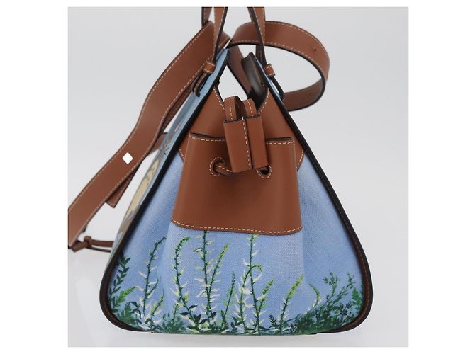 Hammock LOEWE - Bolsa Rede My Neighbor Totoro Studio Ghibli em Lona Azul Auth 158610SM Azul claro - vista 3
