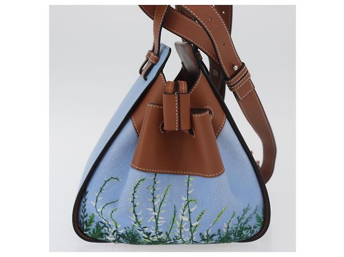 Hammock LOEWE - Bolsa Rede My Neighbor Totoro Studio Ghibli em Lona Azul Auth 158610SM Azul claro - vista 4