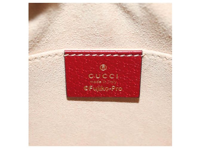 Borsa di collaborazione GUCCI Micro GG Supreme Doraemon in PVC beige 647784 Auth 175960M D'oro - vista 17
