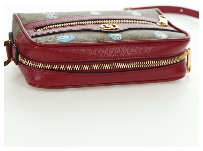 Borsa di collaborazione GUCCI Micro GG Supreme Doraemon in PVC beige 647784 Auth 175960M D'oro - vista 6
