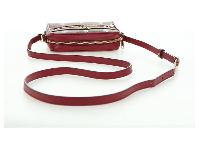 Borsa di collaborazione GUCCI Micro GG Supreme Doraemon in PVC beige 647784 Auth 175960M D'oro - vista 7