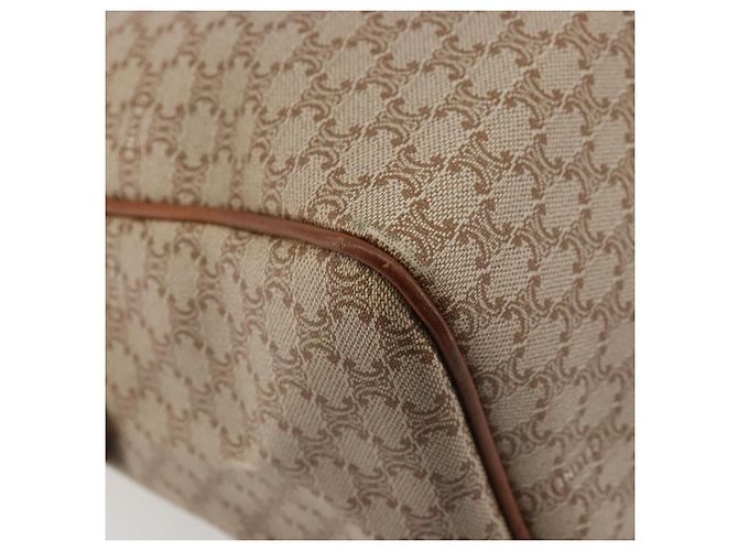 Céline Borsa a mano in tela Macadam CELINE PVC Beige Oro Auth ka3988A D'oro - vista 11