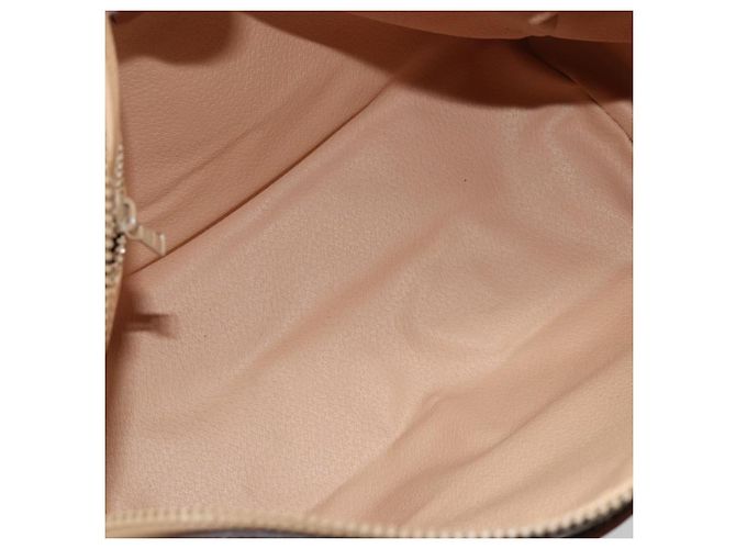 Céline Borsa a mano in tela Macadam CELINE PVC Beige Oro Auth ka3988A D'oro - vista 18