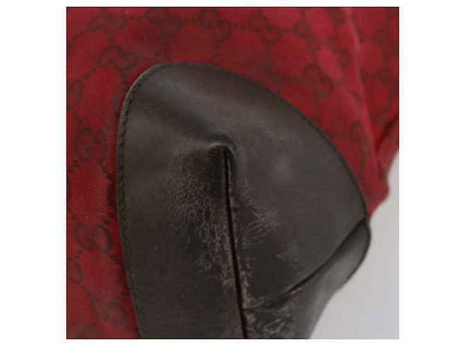 Borsa Tote GG Canvas Gucci Rossa Oro 308928 Auth 175823 Rosso D'oro - vista 10