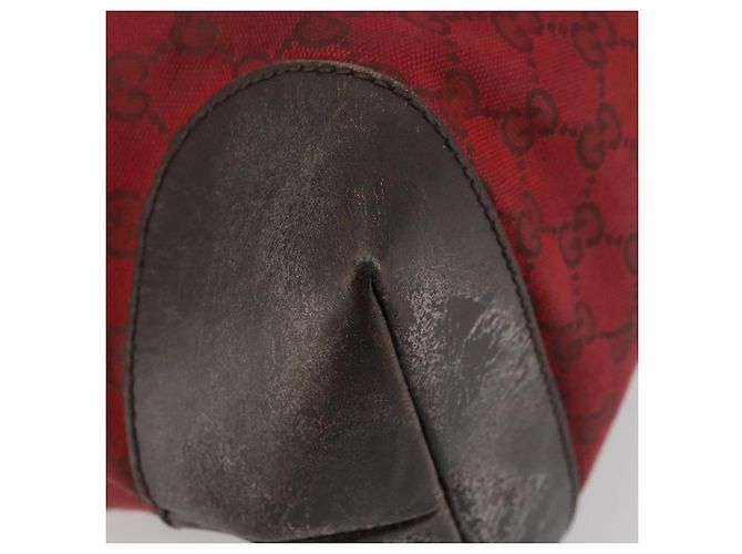Borsa Tote GG Canvas Gucci Rossa Oro 308928 Auth 175823 Rosso D'oro - vista 11