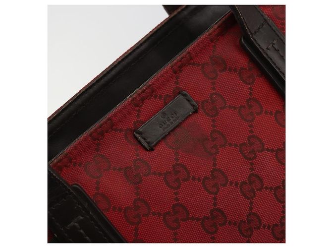 Borsa Tote GG Canvas Gucci Rossa Oro 308928 Auth 175823 Rosso D'oro - vista 15