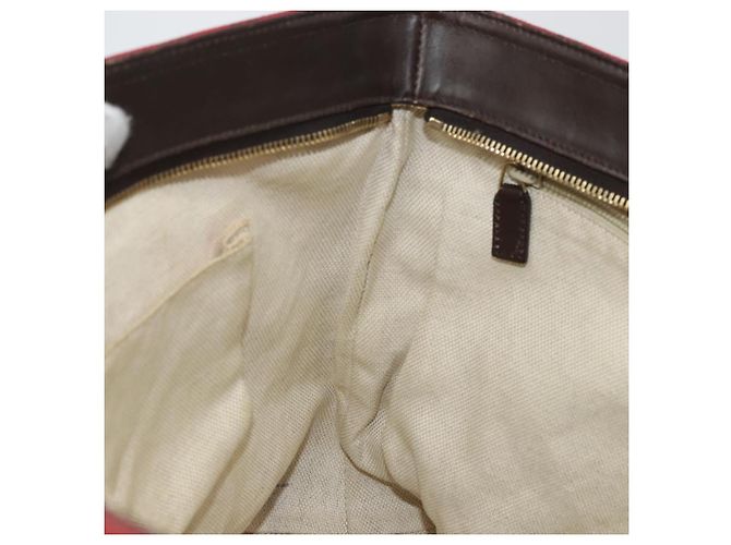 Borsa Tote GG Canvas Gucci Rossa Oro 308928 Auth 175823 Rosso D'oro - vista 20