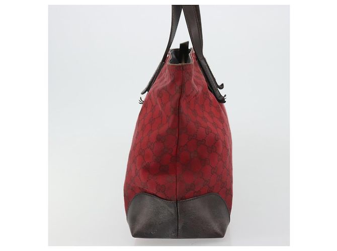 Borsa Tote GG Canvas Gucci Rossa Oro 308928 Auth 175823 Rosso D'oro - vista 4