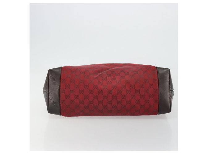 Borsa Tote GG Canvas Gucci Rossa Oro 308928 Auth 175823 Rosso D'oro - vista 9