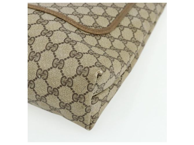 Borsa tote in PVC beige e oro della linea Sherry GG Supreme di GUCCI 39 02 003 Auth 176034 - vista 10