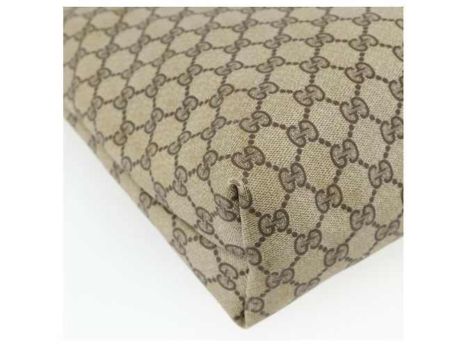 Borsa tote in PVC beige e oro della linea Sherry GG Supreme di GUCCI 39 02 003 Auth 176034 - vista 13