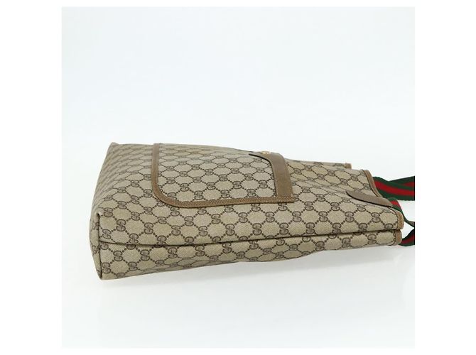 Borsa tote in PVC beige e oro della linea Sherry GG Supreme di GUCCI 39 02 003 Auth 176034 - vista 5