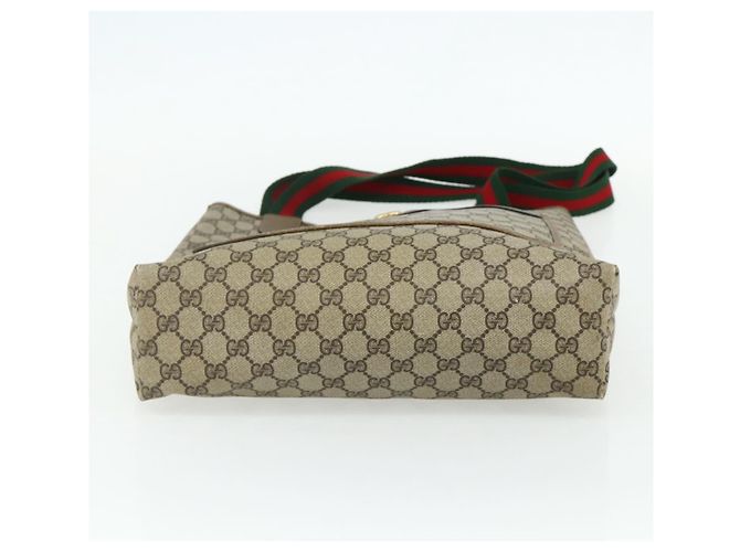 Borsa tote in PVC beige e oro della linea Sherry GG Supreme di GUCCI 39 02 003 Auth 176034 - vista 9