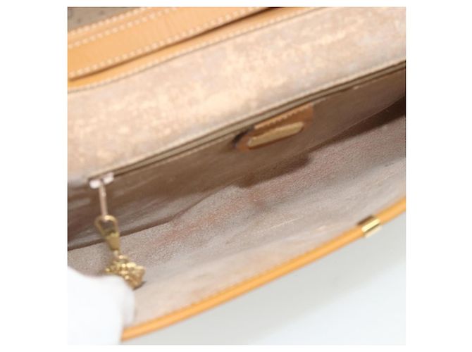 Gucci Borsa a Spalla Micro GG Supreme PVC Beige Oro 004 112 0264 Auth 175329 D'oro - vista 17