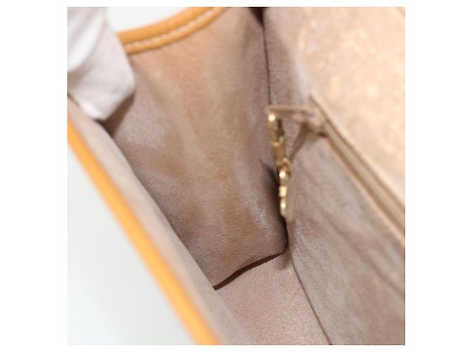 Gucci Borsa a Spalla Micro GG Supreme PVC Beige Oro 004 112 0264 Auth 175329 D'oro - vista 19