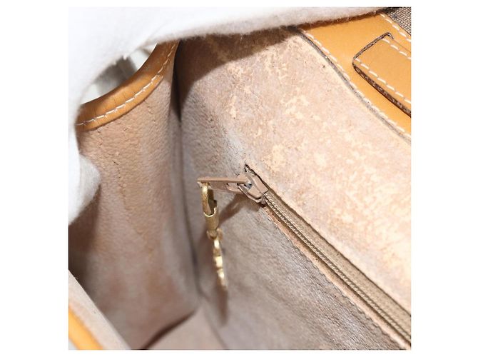Gucci Borsa a Spalla Micro GG Supreme PVC Beige Oro 004 112 0264 Auth 175329 D'oro - vista 20