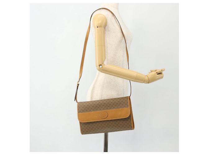 Gucci Borsa a Spalla Micro GG Supreme PVC Beige Oro 004 112 0264 Auth 175329 D'oro - vista 23