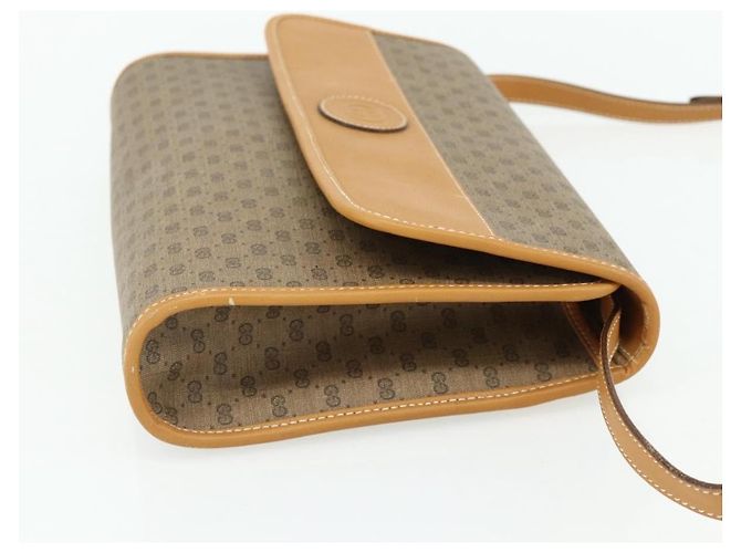 Gucci Borsa a Spalla Micro GG Supreme PVC Beige Oro 004 112 0264 Auth 175329 D'oro - vista 5