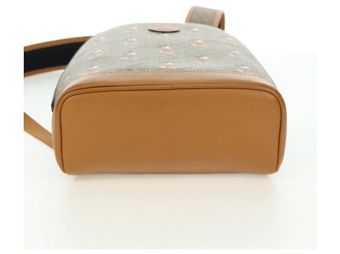 Gucci Zaino Micro GG Supreme Disney in PVC beige e oro 552884 Auth YKZ1359M D'oro - vista 11