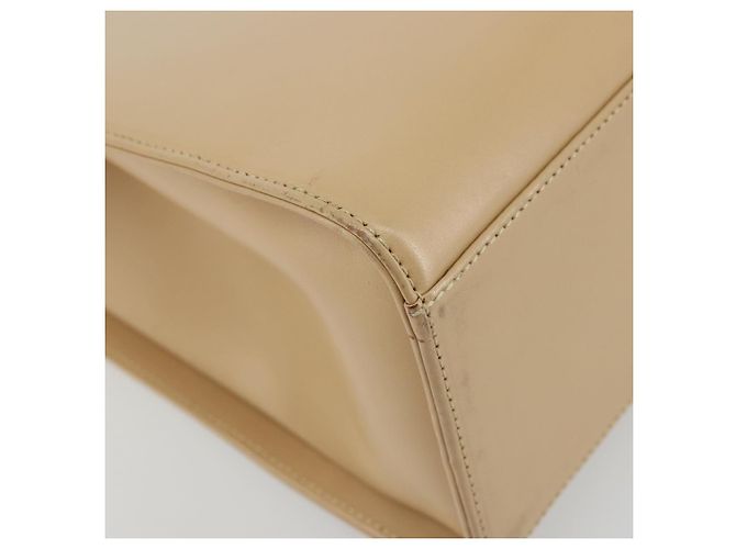 Bamboo Borsa a mano in pelle beige con bambù GUCCI Argento 002 1016 Auth 175328 - vista 13