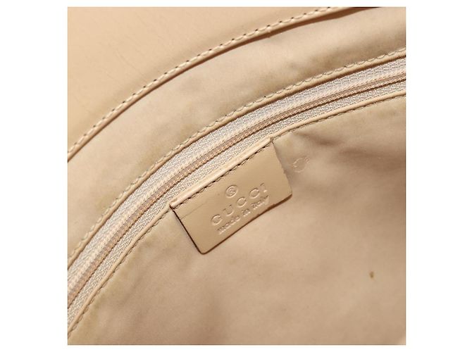 Bamboo Borsa a mano in pelle beige con bambù GUCCI Argento 002 1016 Auth 175328 - vista 16