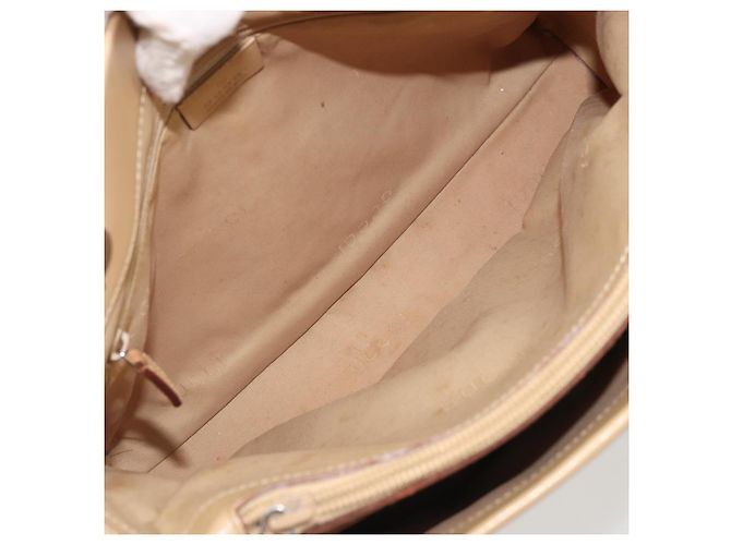 Bamboo Borsa a mano in pelle beige con bambù GUCCI Argento 002 1016 Auth 175328 - vista 17